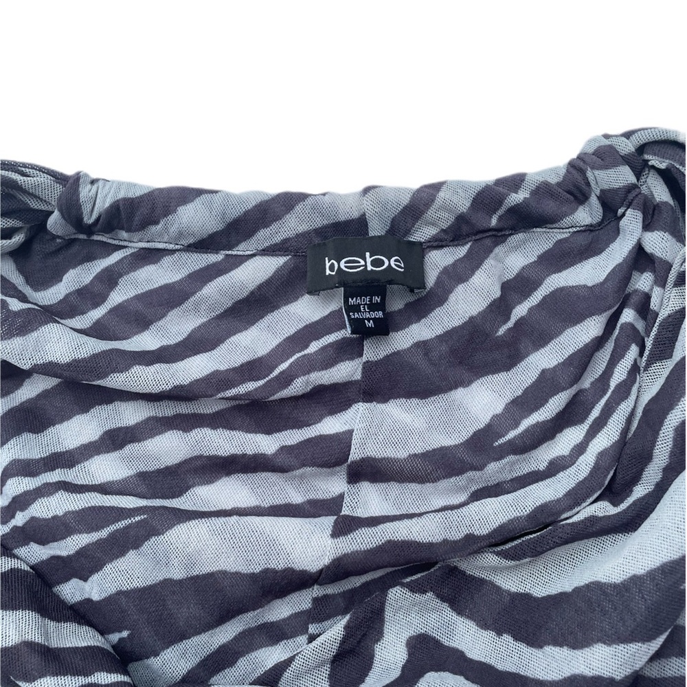 Bebe Zebra Halter Top - Picture 4 of 4